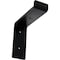 Ekena Millwork Steel Truss Shelf Bracket, Powder Coated Black 2"W x 6"D x 6 1/4"H BKTM02X06X06TSPBL - alternate 1